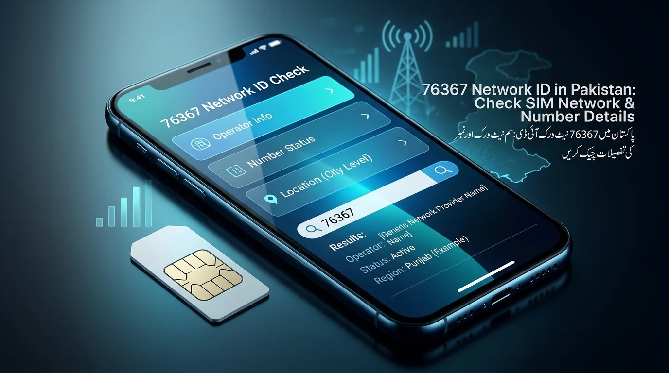 76367 Network ID in Pakistan Check SIM Network & Number Details