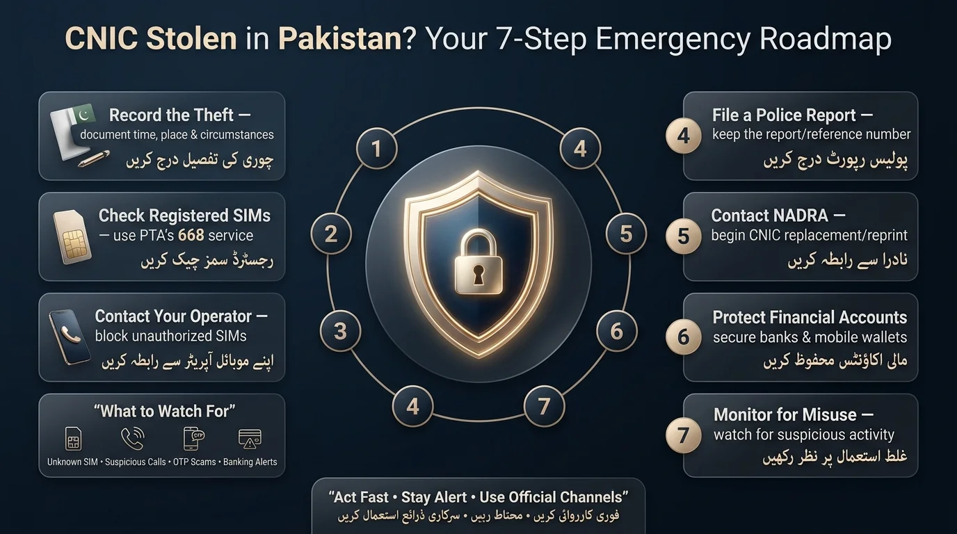 CNIC Stolen in Pakistan infographic