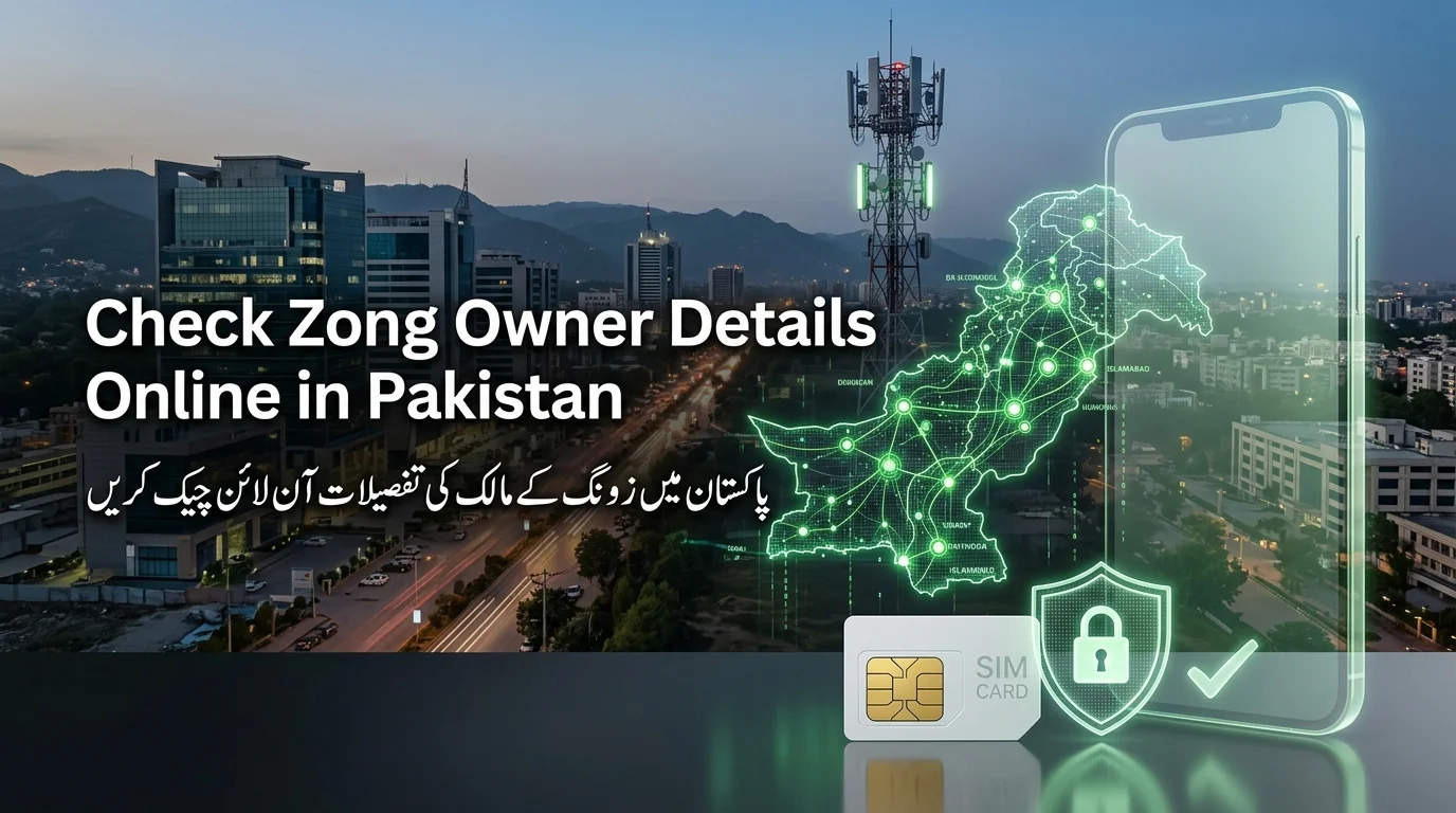 Check Zong Owner Details Online in Pakistan