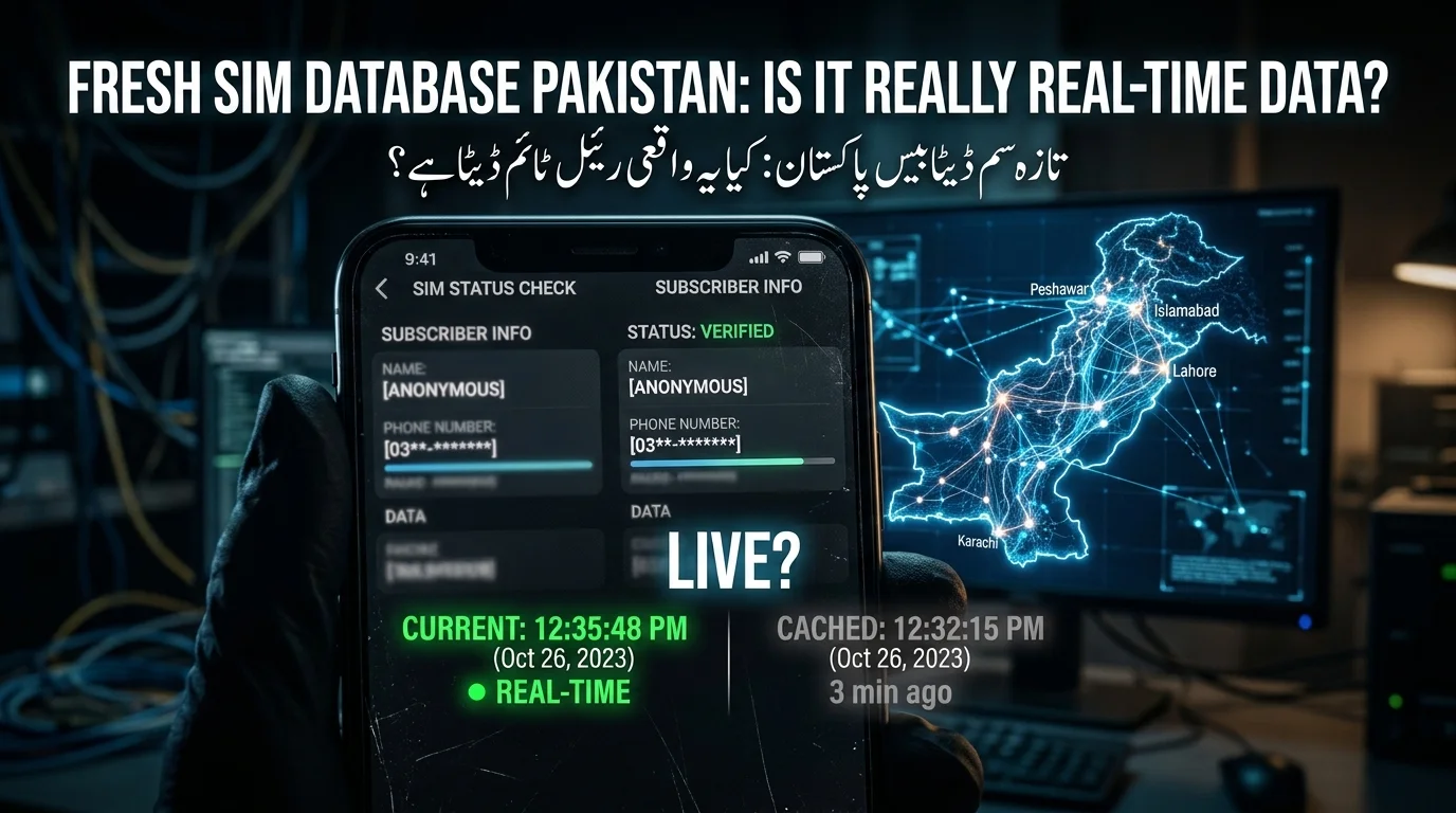 Fresh SIM Database Pakistan Is It Really Real-Time Data