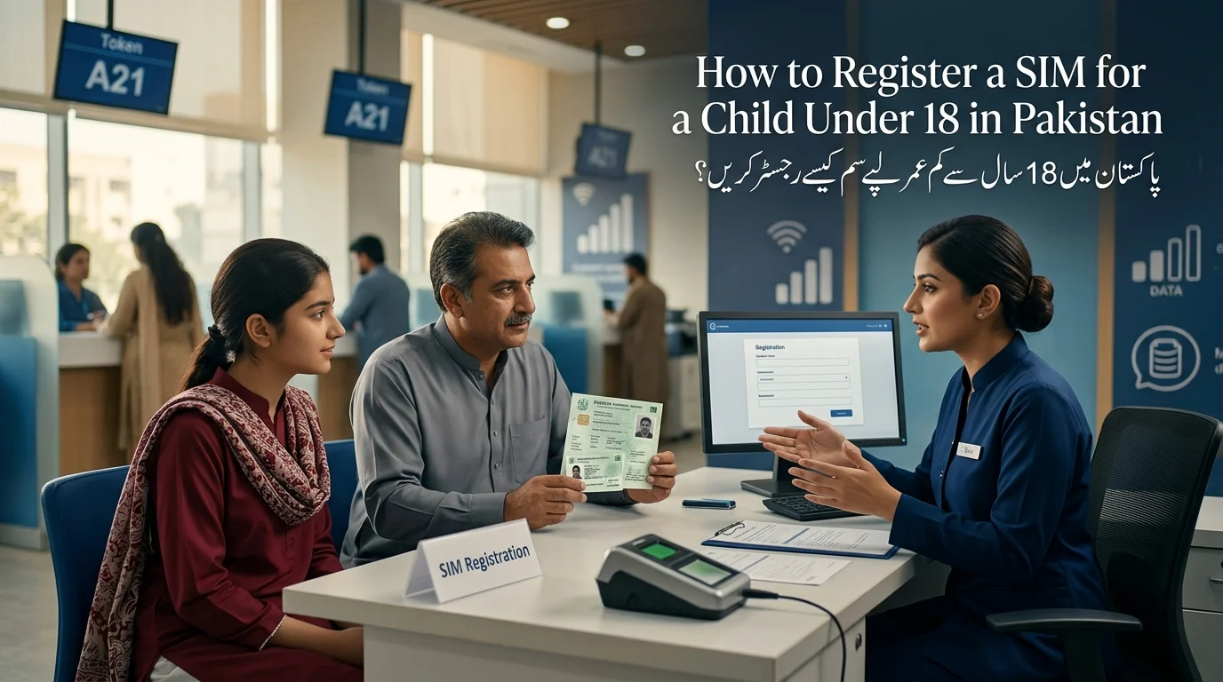 How to Register a SIM for a Child Under 18 in Pakistan