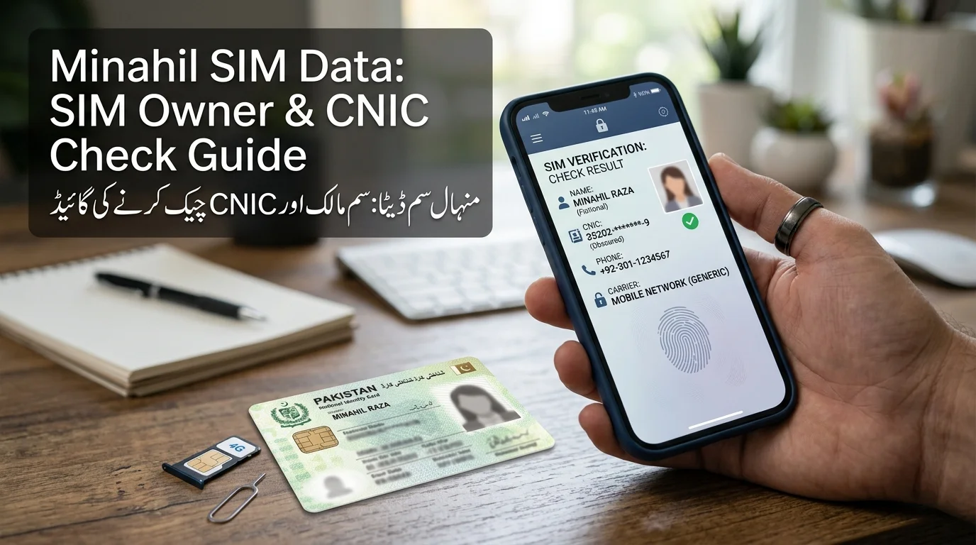 Minahil SIM Data SIM Owner & CNIC Check Guide