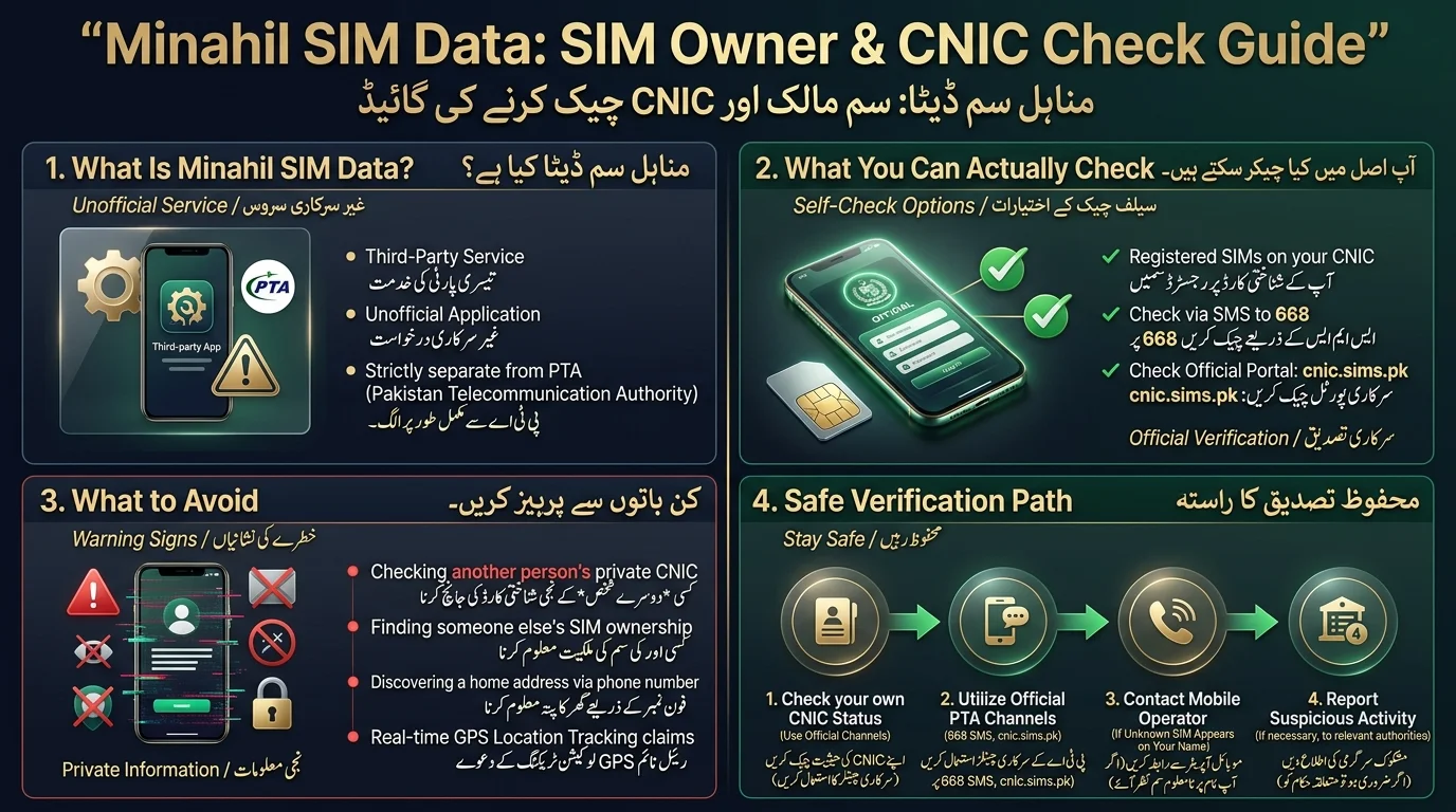 Minahil SIM Data infographic