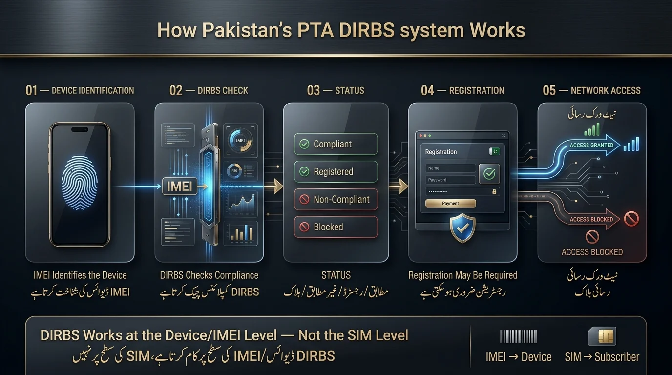 PTA DIRBS System Explained infographic
