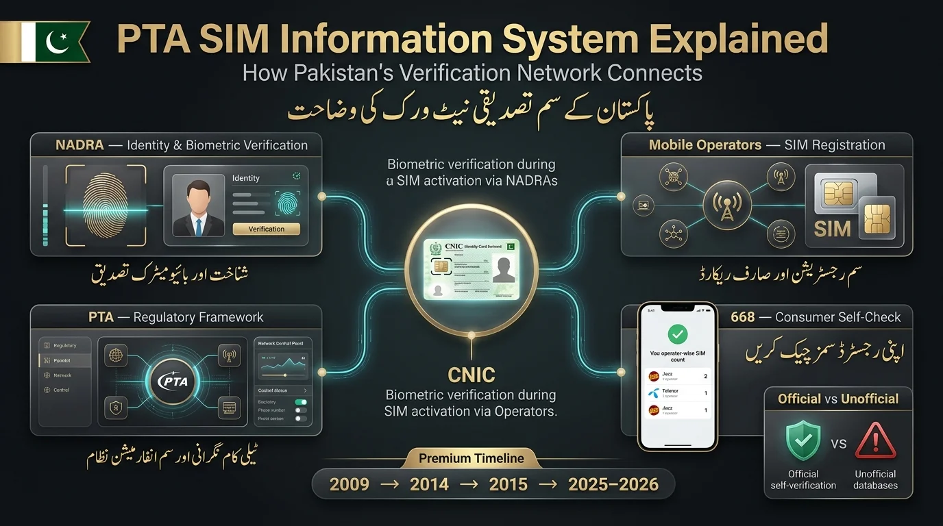 PTA SIM Information System Explained infographic