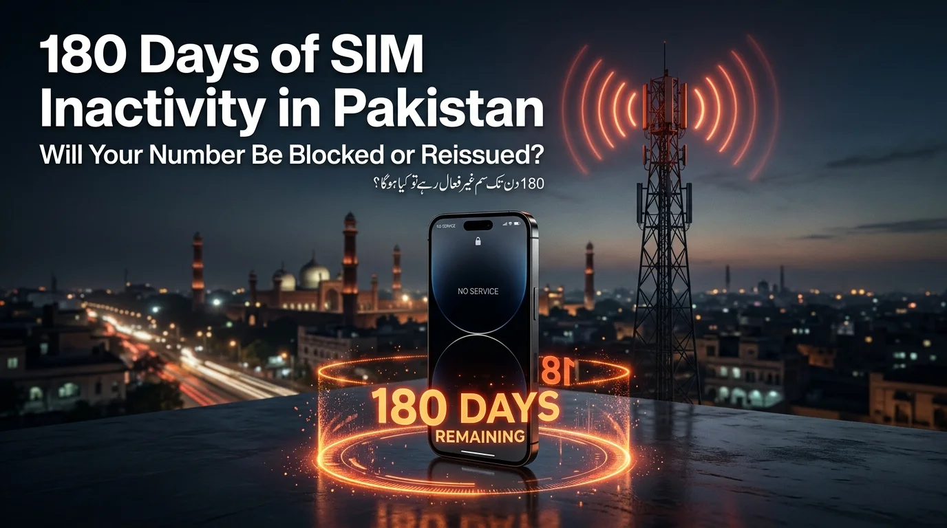 180 Days of SIM Inactivity in Pakistan