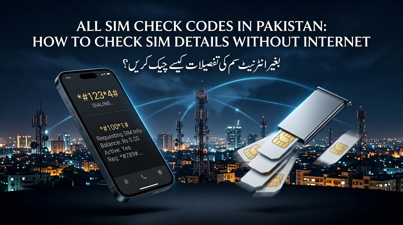 All SIM Check Codes in Pakistan How to Check SIM Details Without Internet