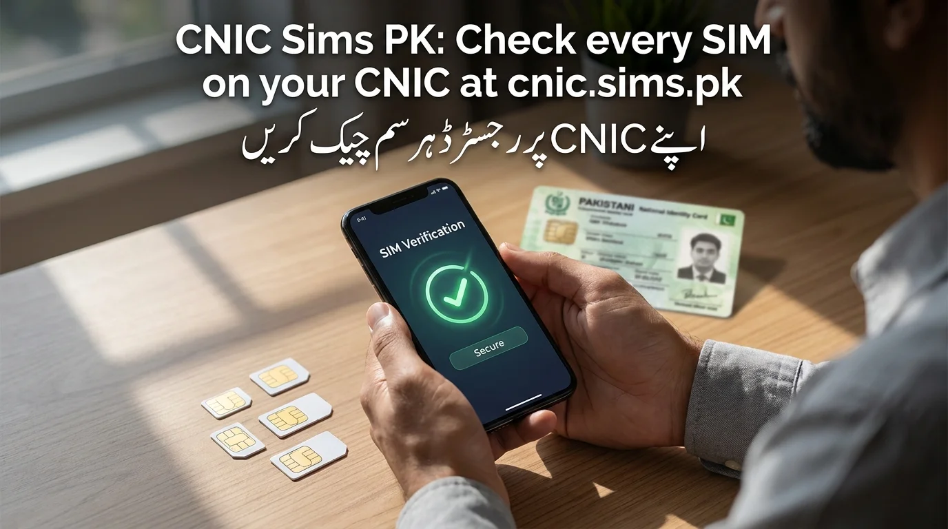 CNIC Sims PK Check every SIM on your CNIC at cnic.sims.pk