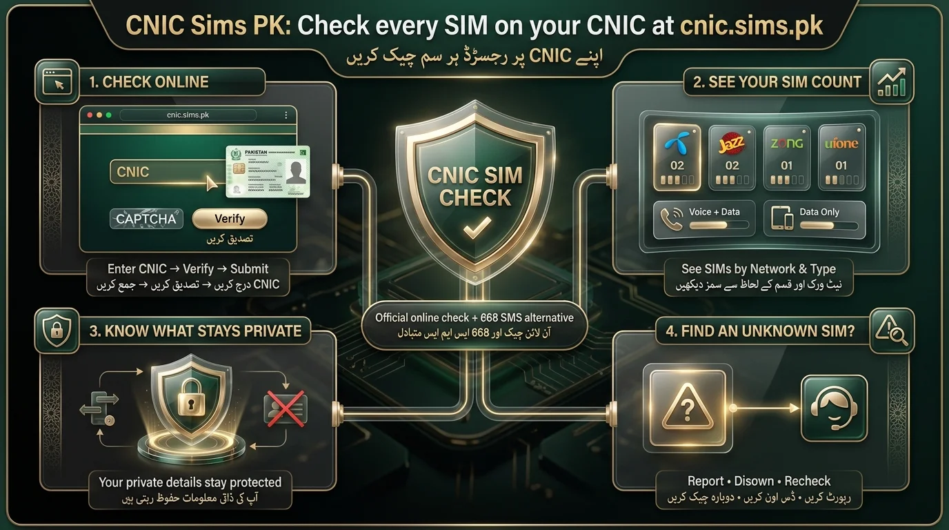 CNIC Sims PK infographic