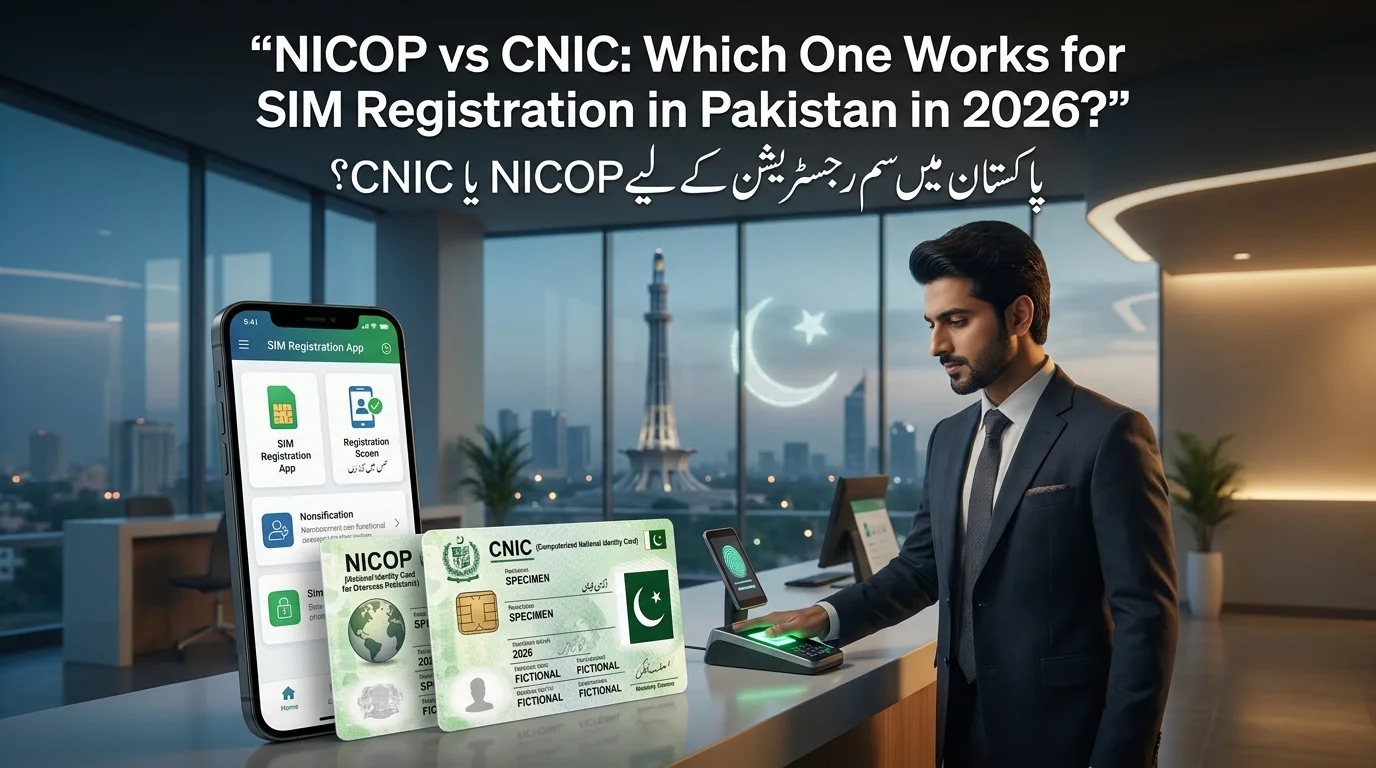 NICOP vs CNIC for SIM Registration in Pakistan 2026 Which One Do You Need