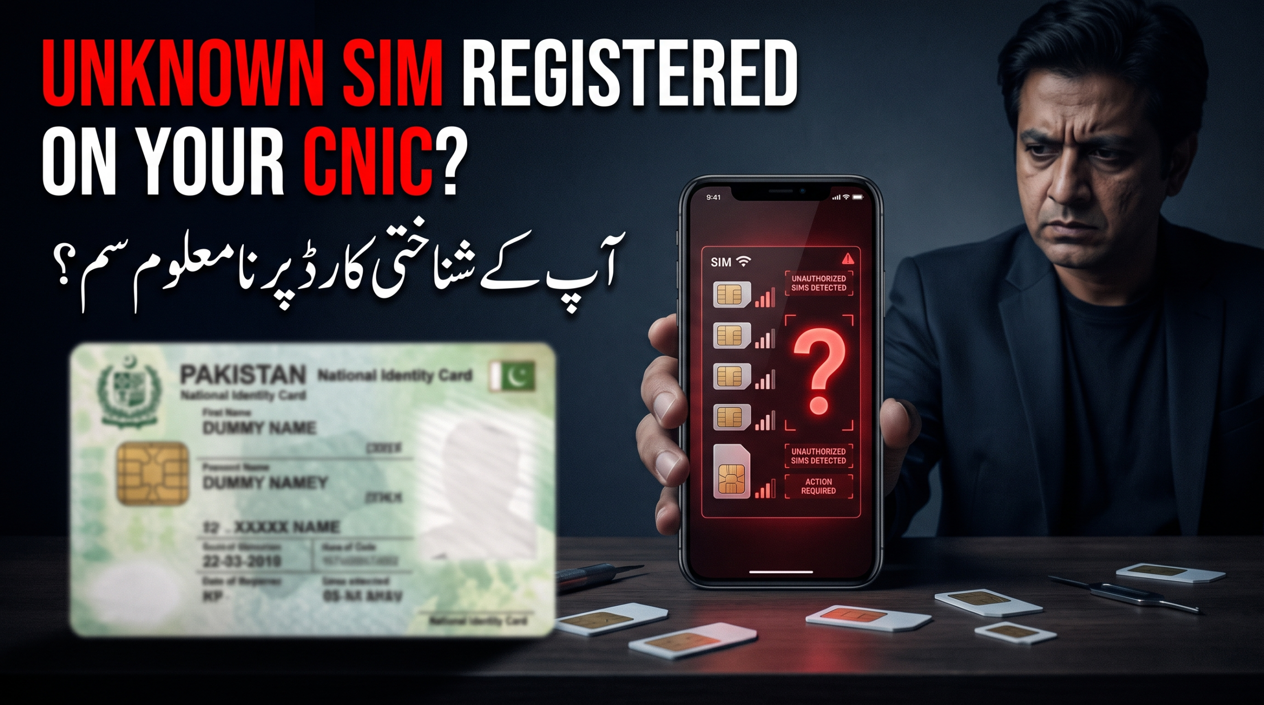 Unknown SIM Registered on My CNIC